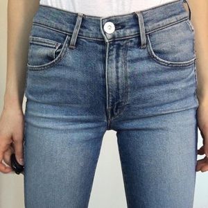 3x1 mid rise distressed skinny jeans